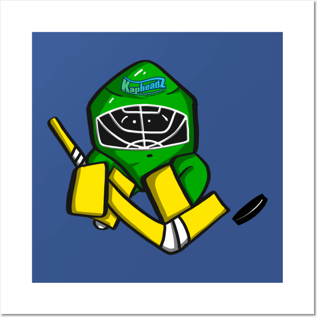 KapHeadz™ Hockey Wall Art by skrbly